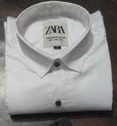 Comfortable And Skin Friendly Formal Mens White Cotton Shirts