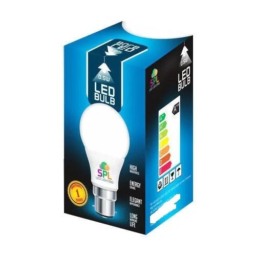 High Tensile Strength Matte Laminated Uv Offset Printed Led Bulbs Packaging Box