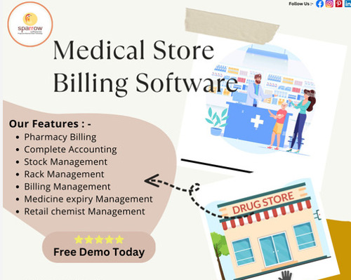 Medical Store Billing Software By Sparrow Softwares