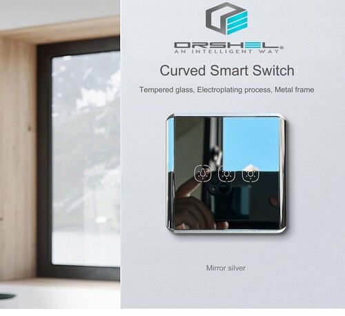 Tempered Glass Curved Smart Switch