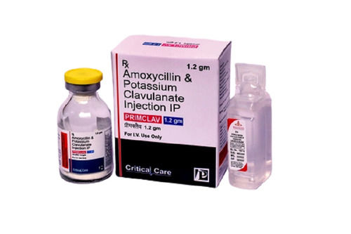 Powder Primclav 1.2 Gm Amoxycillin Potassium Clavulanate Injection For Im/Iv Use Only