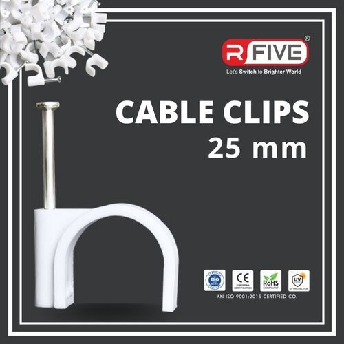 25mm Plastic Cable Clips 940 