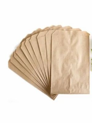 Rectangle Brown Paper Pouch