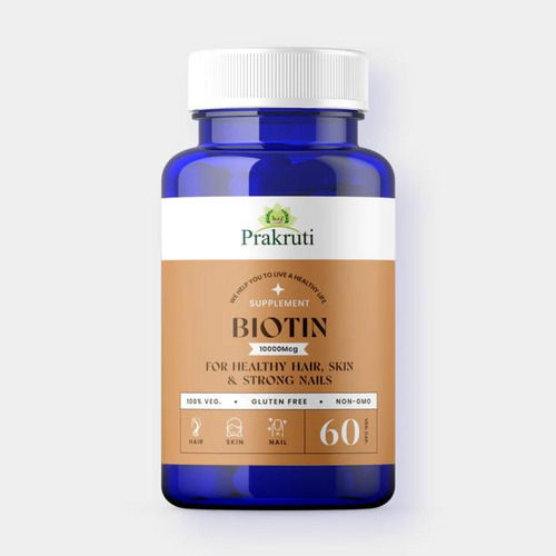 Biotin 10000mcg Supplement Capsules (60 Capsules Pack)