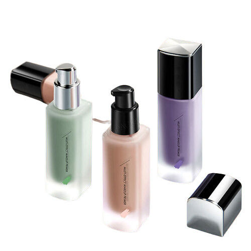 30ml Foundation Pump Empty Transparent Pump Glass Bottle For Cosmetic Packaging