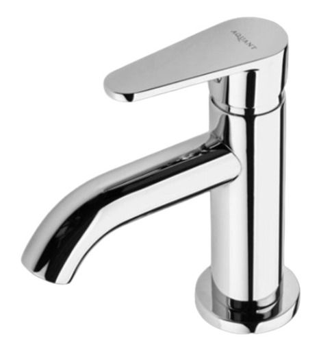 Silver Wall Mount Chrome Finish Stainless Steel Bathroom Tap