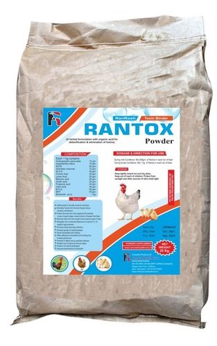 Herbal Formulated Rantox Poultry Feed Additives Powder, 25 Kg Pack