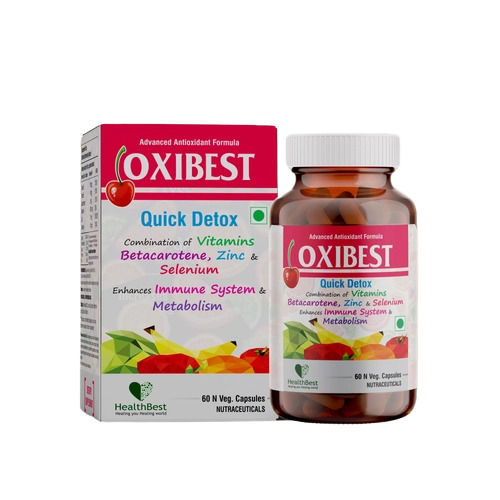 Oxibest Quick Detox Capsule (Liver Capsule) Capsule Shape: Oval