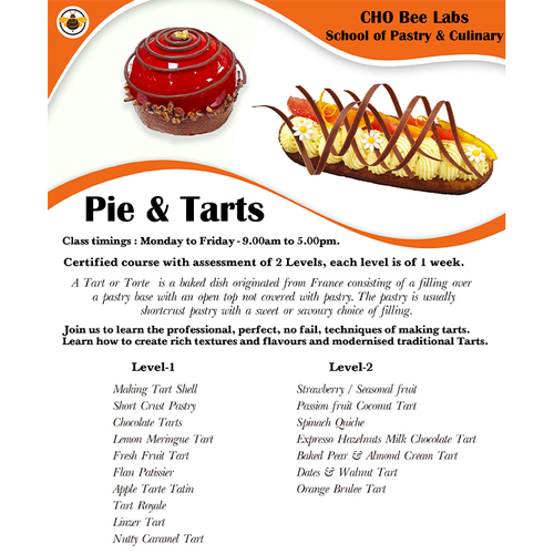 पाई एंड टार्ट्स प्रोफेशनल डिप्लोमा ट्रेनिंग इंस्टीट्यूट