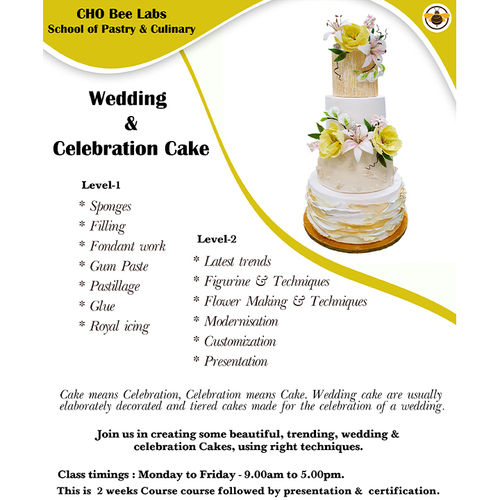 Training Institutes for Wedding And Celebration Cake Baking 
