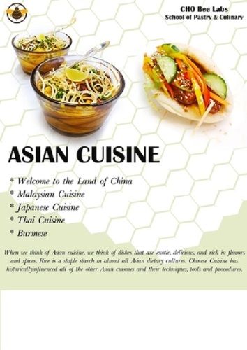 Asian Cuisine Cooking Degree Diploma Coaching Class