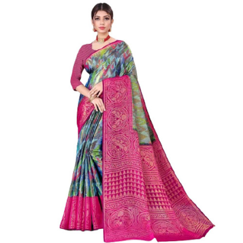 6.3 Meter Designer Printed Saree By Sitanjali