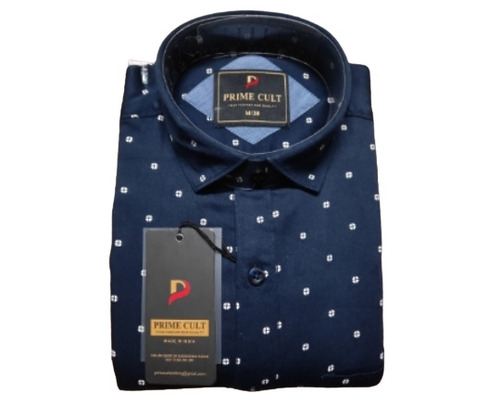 Shrink Resistance Skin Friendliness Mens Cotton Shirts