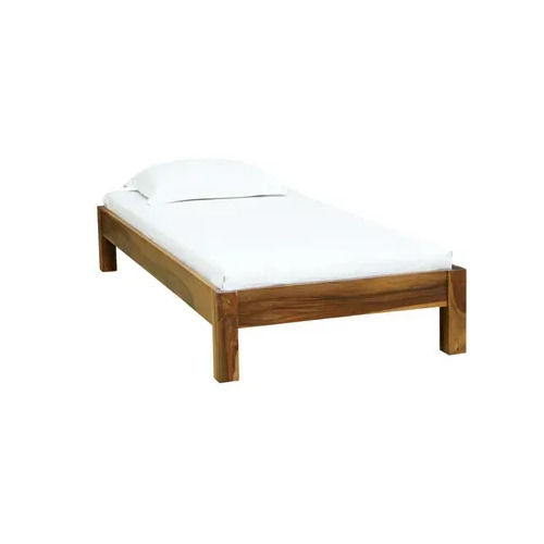 Wooden Single Bed - Color: Brown