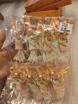 Fancy Thread for Rakhi - 100% Silk, Twisted Design, Vibrant Colors | Colorful Decorative Threads with Beads, Sequins, and Charms for Unique Personalization