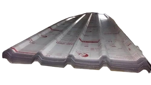 Uv Coated Polycarbonate Profile Sheet, Thickness 1.5 Mm - Rectangular Tile Material, Waterproof For Residential And Commercial Use