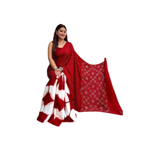 Designer Printed Maslin Silk Saree