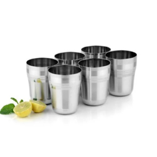 Steel Glasses Shatterproof Metal Drinking Tumblers Size: As Per Customer Requirement