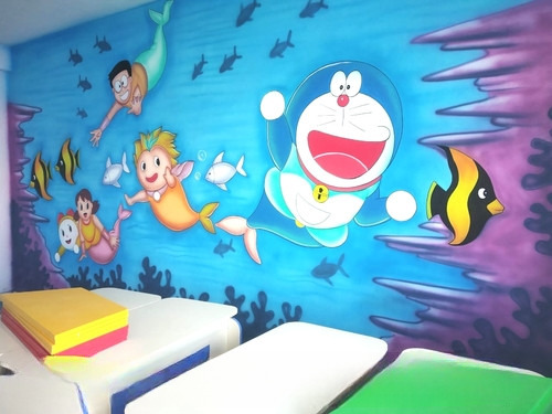 Creative Play School Wall Painting Artist By R K FINE ART