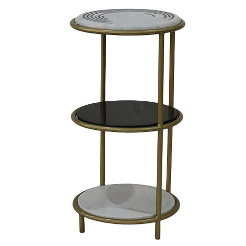 D33 Marble Top Side Table Size: 33*33*63 Cm