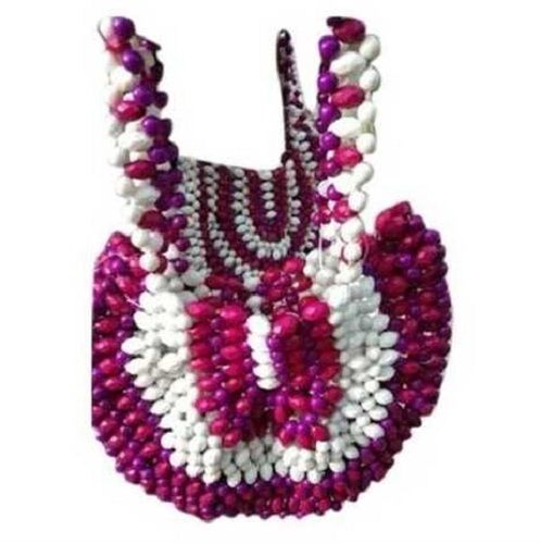 Violet Color Handmade Pearl Bags