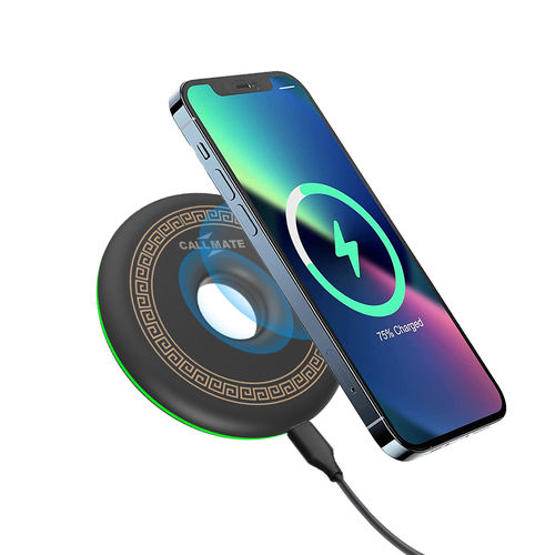 Cm-808 15W Max Qi-Standard Wireless Charging Pad With Usb-A To Micro Cable Input Voltage: 5 Volt (V)