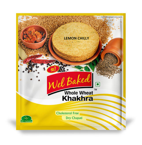 Lemon Chilly Wel Baked Whole Wheat Masala Khakhra