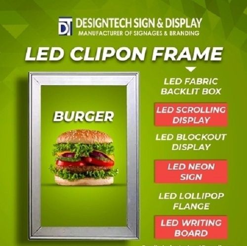LED Clip On Board, Acrylic Display Board