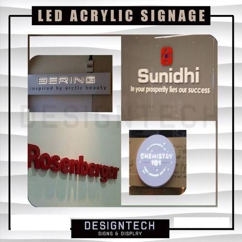 LED Acrylic Signage Board for Advertisement Use