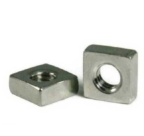 Semi Automatic Lightweight Square Shape Head Polished Corrosion Resistant Steel Nuts