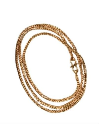 Designer Gold Plated Plain Chain Gender: Women