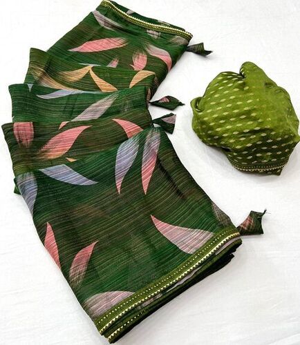 Rim Zim Weaving Brasso Printed Saree