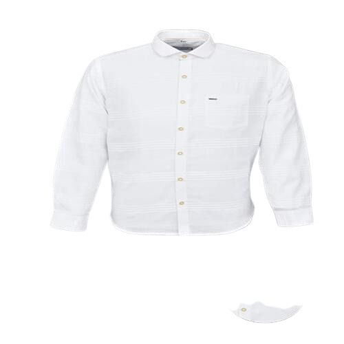 Full Sleeve White Plain Cotton Shirts