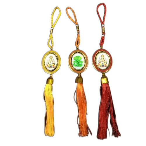 ओवल शेप्ड लॉर्ड गणेश वॉल एंड कार हैंगिंग