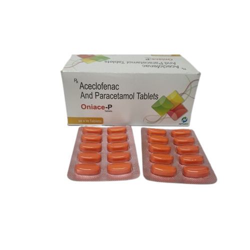 ओनियास पी एसिक्लोफेनाक और पेरासिटामोल टैबलेट आयु समूह: वयस्क