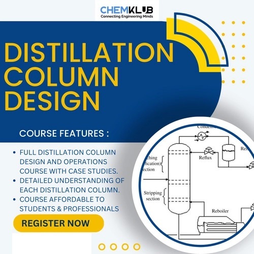 Distillation Column Design Engineering Training By ChemKlub India