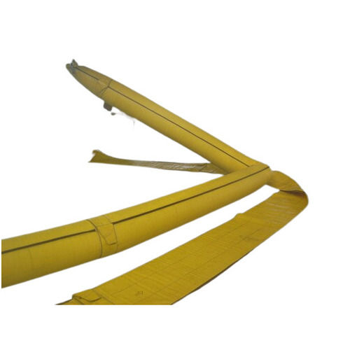 White/Yellow Pvc Coated Polyester Aviation Ducts