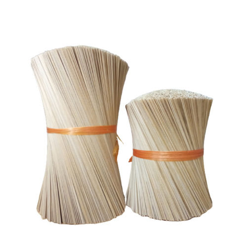 White Natural Round Bamboo Sticks 8 To 12 Inches