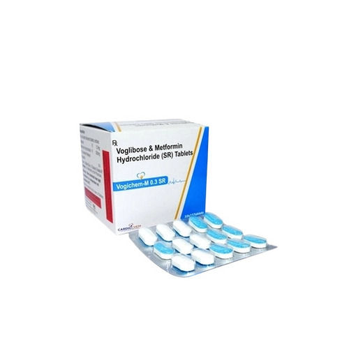 Voglibose 0.3mg Metformin 500mg Sr Bilayered Tablets