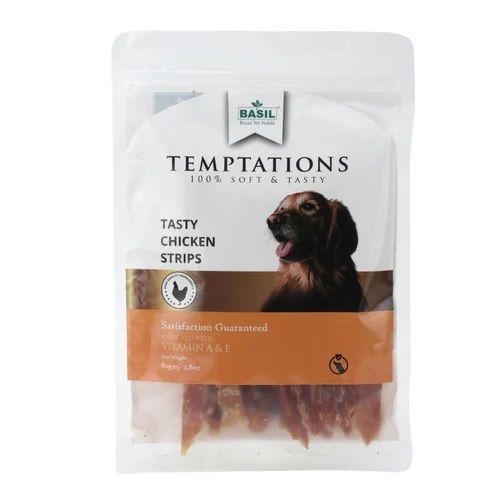  Pet Treats and chews temptations कुत्तों के लिए स्वादिष्ट चिकन स्ट्रिप्स 