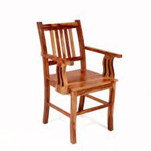 High Accuracy Brown Color Wooden Arm Chair For Home And Office