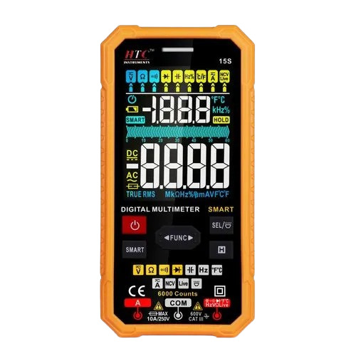 Htc15S Handheld Smart Digital Multimeter - Color: Yellow