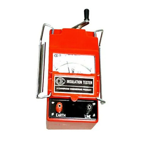 Hand Driven Insulation Tester - Color: Orange