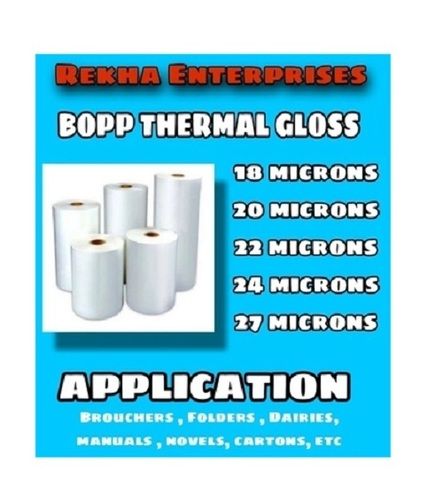 Transparent Bopp Thermal Gloss Lamination Film