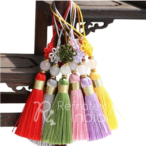 Multicolor Polyester Packaging Tassel