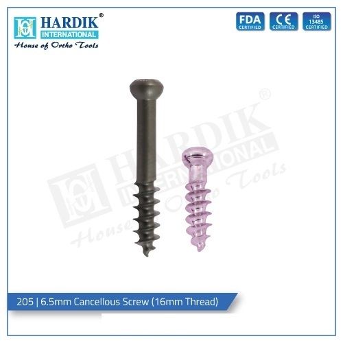 6.5mm Cancellous Screw 16mm Thread