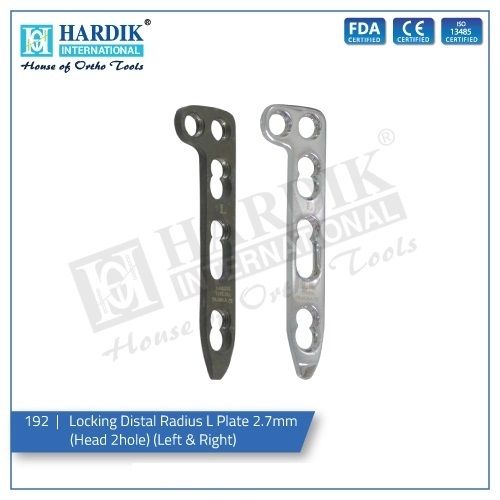 Locking Distal Radius L Plate 2.7mm Head 2 Hole