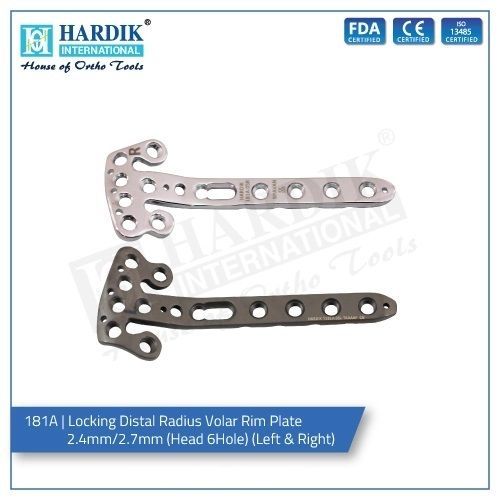 Locking Distal Radius Volar Rim Plate Mm Mm Head Hole Left And Right At Best Price In