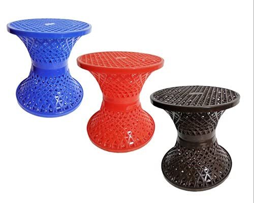 ऑफिस और घर बैठने के लिए मल्टी कलर प्लास्टिक मल्टीपर्पस स्टूल