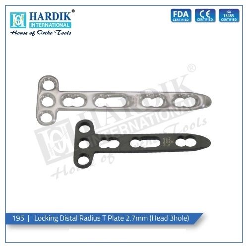 Locking Distal Radius T Plate Mm Head Hole At Best Price In Rajkot Hardik International